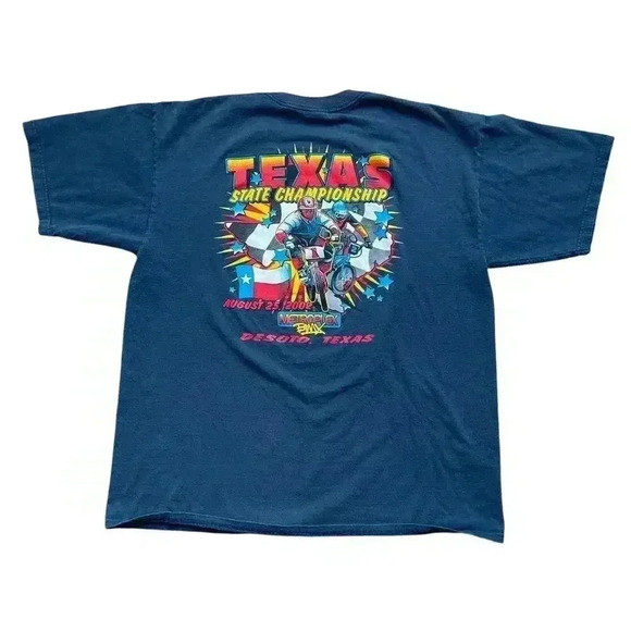 Vintage Metroplex BMX Racing Texas Championship 2002 Desoto, TX Moto Shirt XL - Picture 1 of 9